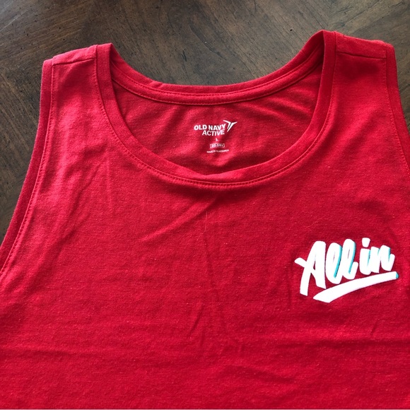 Old Navy Red Tank Top Size Large - Picture 4 of 6